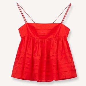 STAUD Theo Top in Tomato / Size 4